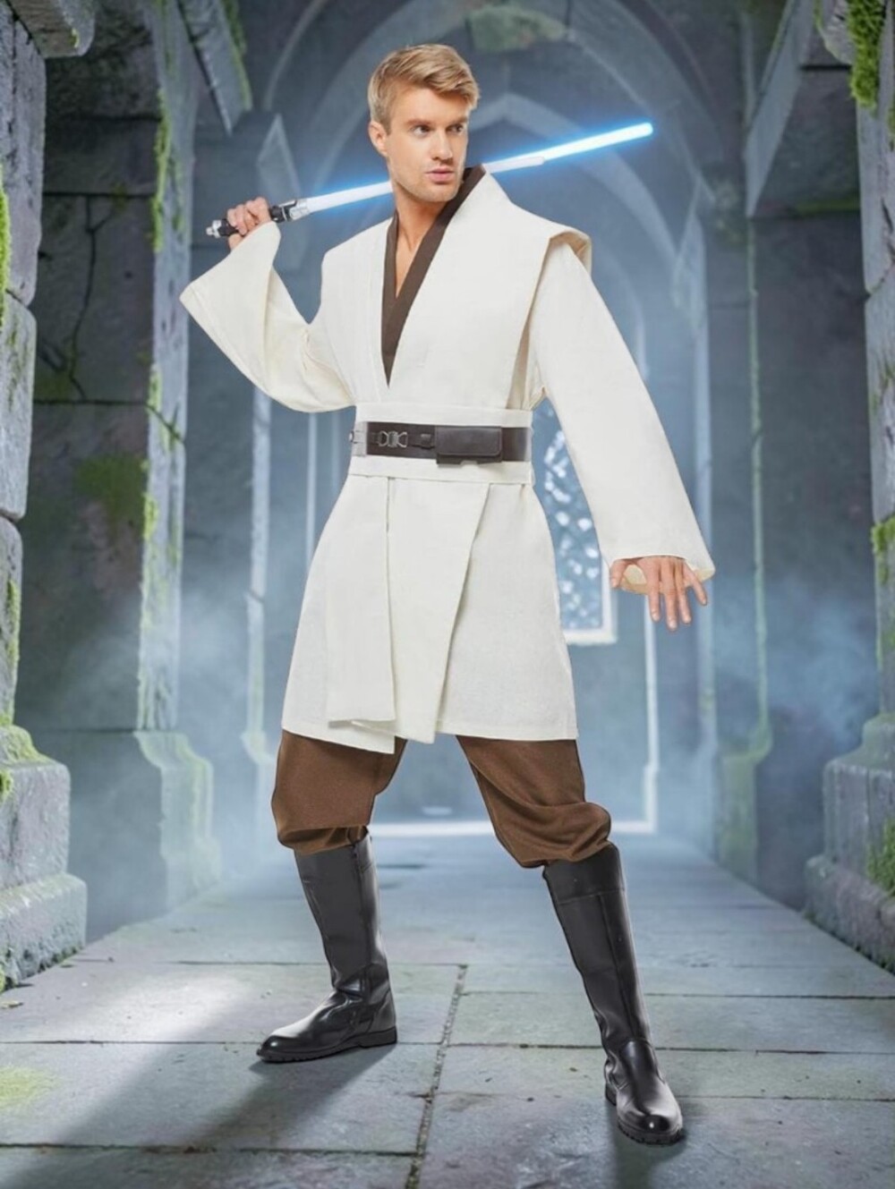 Stars Wars Inspired Deluxe Jedi Costume Tunic, Large